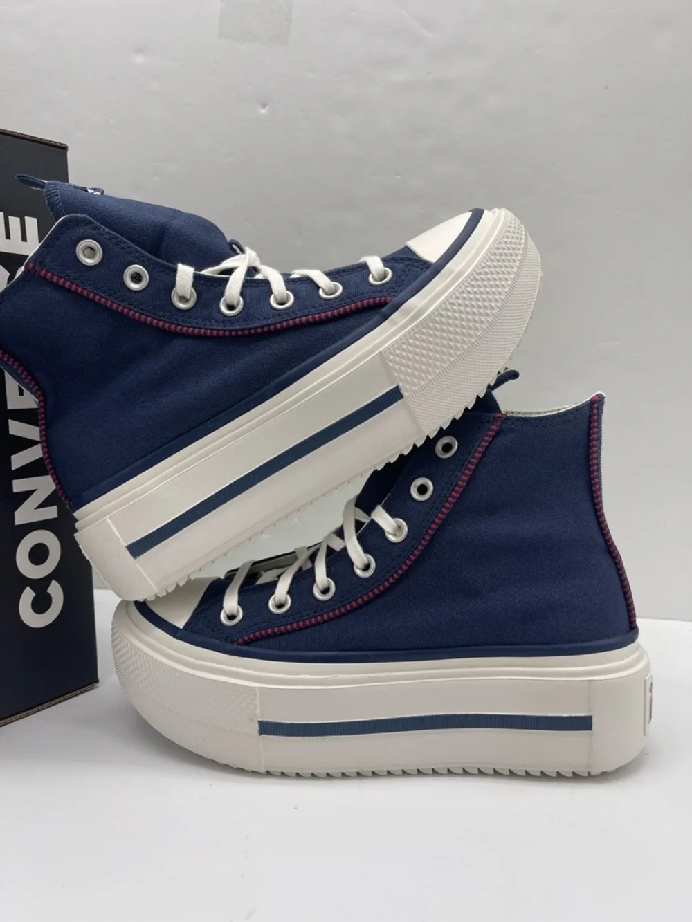 Converse WMNS Chuck Taylor All Star High Top Platform Sneakers Size 7 419252C - Picture 6 of 16